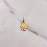 Dije Virgen Milagrosa 0.95gr / 1.8cm / Troquelado Oro Amarillo $