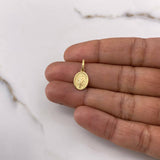 Dije Virgen Milagrosa 0.95gr / 1.8cm / Troquelado Oro Amarillo $
