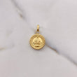 Dije Virgen Milagrosa 1.4gr / 2.2cm / Redondo Troquelado Oro Amarillo $