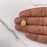 Dije Virgen del Carmen 0.45gr / 2cm / Troquelado Oro Amarillo $