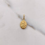 Dije Virgen del Carmen 0.45gr / 2cm / Troquelado Oro Amarillo $