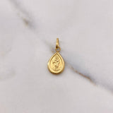 Dije Gota Virgen del Carmen 0.55gr / 1.9cm / Troquelado Oro Amarillo $