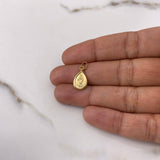 Dije Gota Virgen del Carmen 0.55gr / 1.9cm / Troquelado Oro Amarillo $