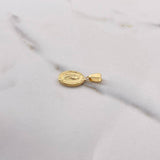 Dije Virgen de Guadalupe 0.9gr / 2.1cm / Troquelado Oro Amarillo $