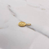 Dije Virgen de Guadalupe 0.6gr / 2cm / Troquelado Oro Amarillo $