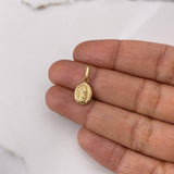 Dije Virgen de Guadalupe 0.5gr / 1.8cm / Troquelado Oro Amarillo $