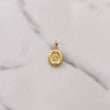 Dije Virgen Milagrosa 0.85gr / 2.4cm / Troquelado Oro Amarillo $