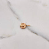 Dije Virgen de Guadalupe 0.55gr / 1.9cm / Redondo Troquelado Oro Rosa $