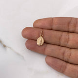 Dije Virgen de Guadalupe 0.4gr / 1.8cm / Troquelado Oro Rosa $