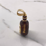 Dije Botella Buchannan´s 33.2gr / 6cm / Circones Naranjas Oro Amarillo $