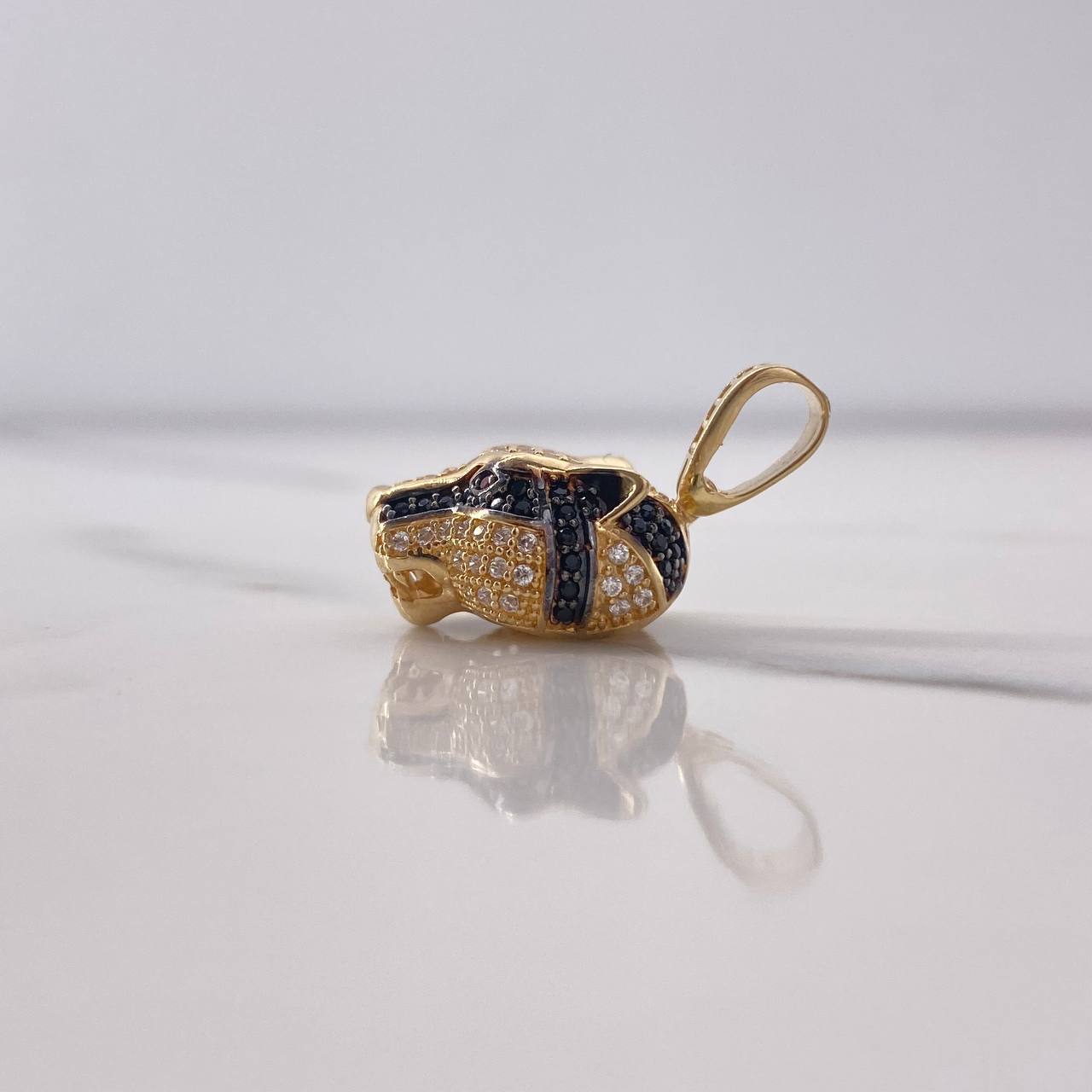 Dije Pantera 5.15gr / 2.5cm / Circones Blancos Negros Fucsias Oro Amarillo $