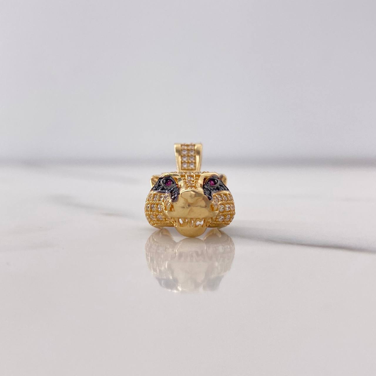 Dije Pantera 5.15gr / 2.5cm / Circones Blancos Negros Fucsias Oro Amarillo $