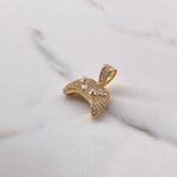 Dije Control Play 5.95gr / 2.3cm / Circones Blancos Dos Oros Amarillo Blanco $