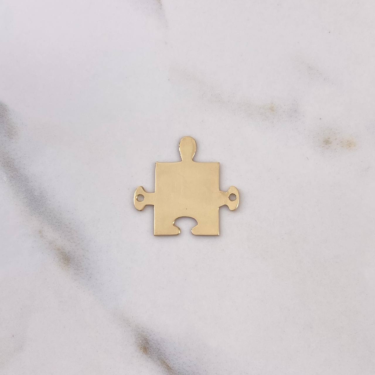 Herraje Rompecabezas Pareja 1.45gr / 2.2cm / 15mm*13mm Liso Oro Amarillo $
