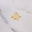 Herraje Rompecabezas Pareja 1.45gr / 2.2cm / 15mm*13mm Liso Oro Amarillo $