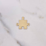 Herraje Rompecabezas Pareja 1.45gr / 2.2cm / 15mm*13mm Liso Oro Amarillo $