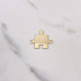 Herraje Rompecabezas Pareja 1.45gr / 2.2cm / 15mm*13mm Liso Oro Amarillo $