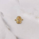 Herraje Virgen de Guadalupe 1.75gr / 1.5cm / Circones Colores Oro Amarillo $
