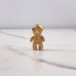 Dije Oso Articulado Corbata 4.5gr / 3cm / Circones Blancos Cafes Oro Amarillo $