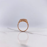 Anillo Virgen de Guadalupe Silueta 6.9gr / T7 3/4 / Circones Blancos Verdes Fucsias Oro Rosa $