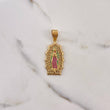 Dije Virgen de Guadalupe 8.15gr / 4.8cm / Circones Blancos Verdes Fucsias Oro Amarillo $