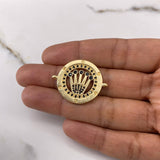 Herraje Corona RX 12.15gr / 3.1cm / Circones Negros Oro Amarillo $