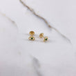 Topos Tres Aros 0.65gr / Circon Verde Oro Amarillo $