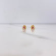 Topos Tres Aros 0.7gr / Circon Fucsia Oro Amarillo $