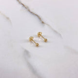 Topos Bola 0.5gr / 3mm Diamantada Oro Amarillo &