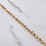 Cadena Militar 30.8gr / 70cm / 4mm Bolas Lisas Oro Rosa +3 $