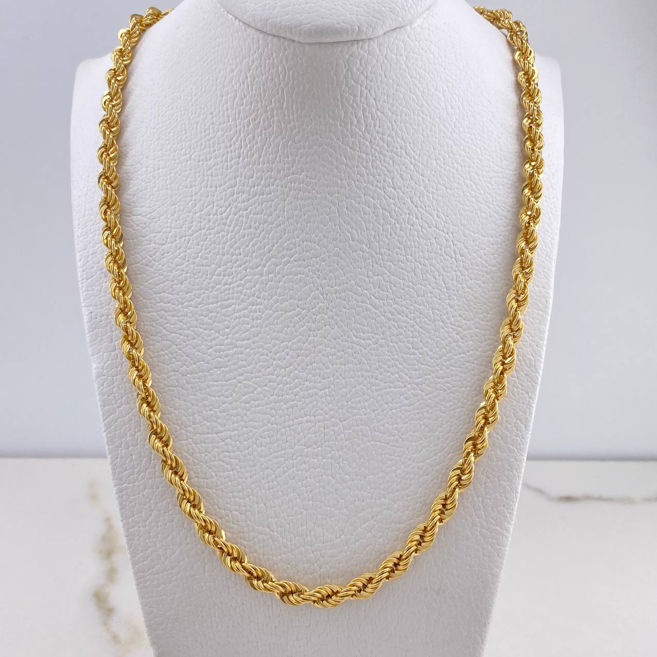 Cadena Lazo 14.25gr / 60cm / 5mm Oro Amarillo +3