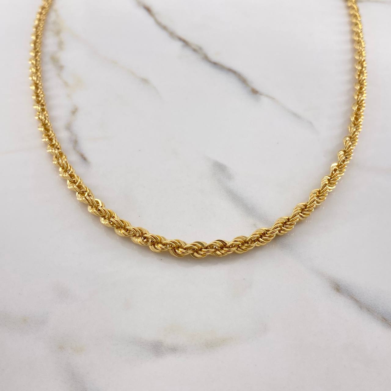 Cadena Lazo 14.25gr / 60cm / 5mm Oro Amarillo +3