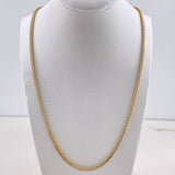 Cadena Franco 8.6gr / 60cm / 3mm Dos Oros Amarillo Blanco +4 $