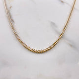 Cadena Franco 8.6gr / 60cm / 3mm Dos Oros Amarillo Blanco +4 $