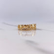 Anillo Corazones 2.9gr / T6 1/2 / Circones Blancos Oro Amarillo $