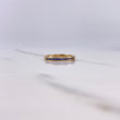 Anillo Argolla Churumbela 2gr / T7 1/2 / Circones Azules  Oro Amarillo $