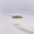Anillo Argolla Churumbela 1.95gr / T7 1/2 / Circones Verdes Oro Amarillo $
