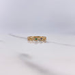 Anillo Ojos 1.9gr / T6 1/4 / Circones Colores Oro Amarillo $