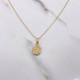 Cadena Aro Seguido 0.6gr / 45cm + Dije Virgen Guadalupe 0.3gr / 1.7cm / Oro Amarillo (Oferta) $