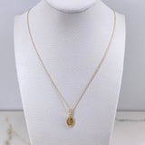 Cadena Aro Seguido 0.6gr / 45cm + Dije Virgen Guadalupe 0.3gr / 1.7cm / Oro Amarillo (Oferta) $