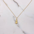Cadena Singapur 0.85 / 50cm + Dije Bolsa Dinero 0.35gr / 2cm / Oro Amarillo (Oferta) $