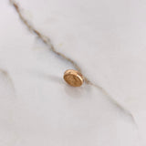 Herraje Virgen Milagrosa Tambor 0.45gr / 1cm / Troquelado Oro Rosa $