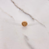 Herraje Virgen Milagrosa Tambor 0.45gr / 1cm / Troquelado Oro Rosa $