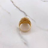 Anillo Virgen de Guadalupe 11.05gr / T9 3/4 / Circones Blancos Verdes Fucsias Oro Amarillo $