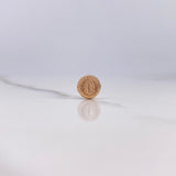 Herraje Virgen de Guadalupe Tambor 0.45gr / 0.8cm / Troquelado Oro Rosa $