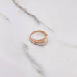 Anillo Alianza Liso 3.2gr / T7 / Dos Oros Blanco Rosa $