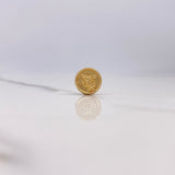 Herraje San Miguel Arcángel Tambor 0.55gr / 1cm / Troquelado Oro Amarillo $