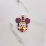 Dije Raton 7.55gr / 3cm / Circones Blancos Fucsias Negros Oro Rosa (Oferta) $