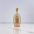 Dije Virgen de Guadalupe 7.8gr / 4.7cm / Circones Blancos Verdes Fucsias Oro Amarillo $
