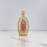 Dije Virgen de Guadalupe 7.5gr / 4.7cm / Circones Blancos Azules Fucsias Oro Amarillo $